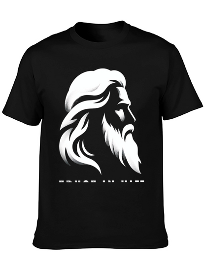 Trust in Him Graphic T-Shirt - Black