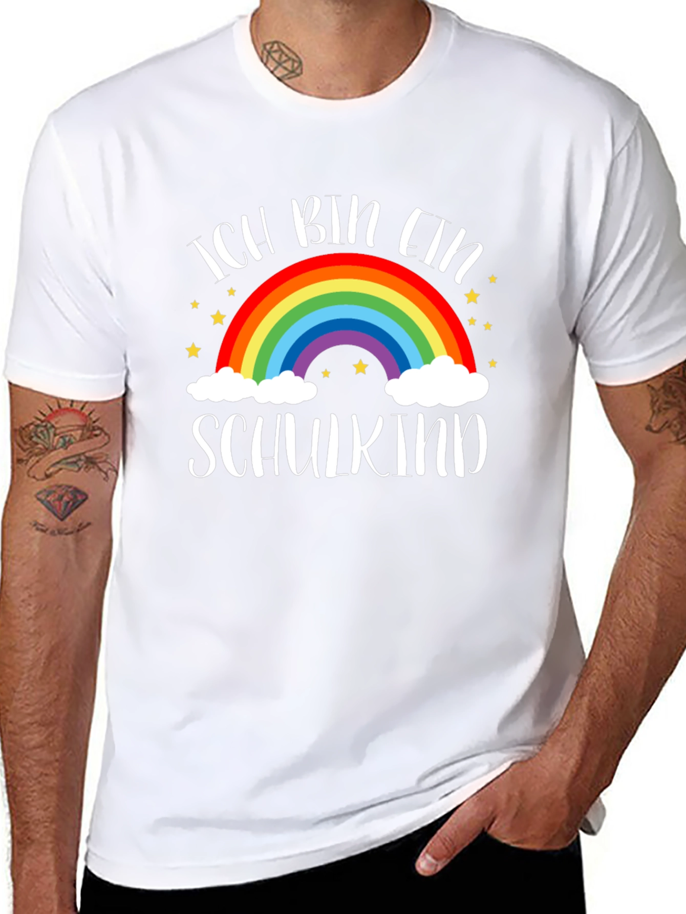 Ich Bin Ein Schulkind Rainbow T-Shirt
