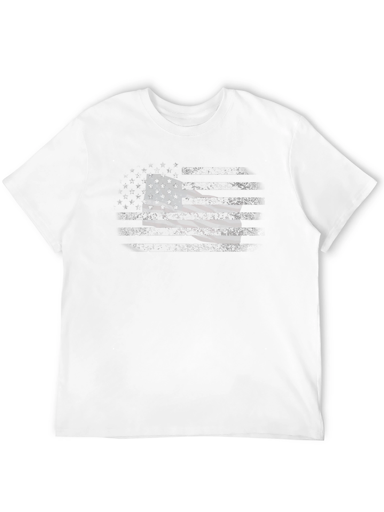 Distressed American Flag Graphic T-Shirt