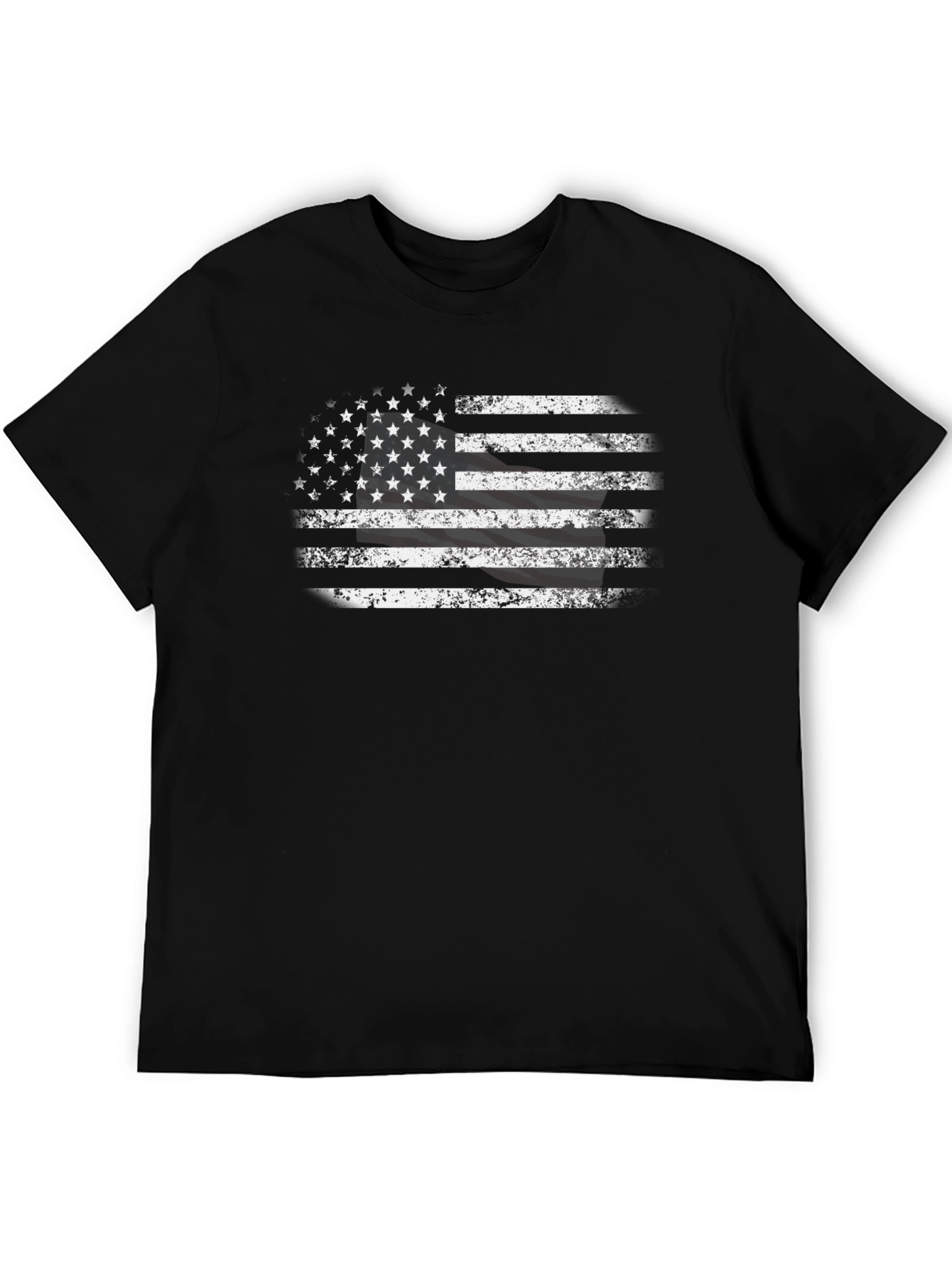Distressed American Flag Graphic T-Shirt