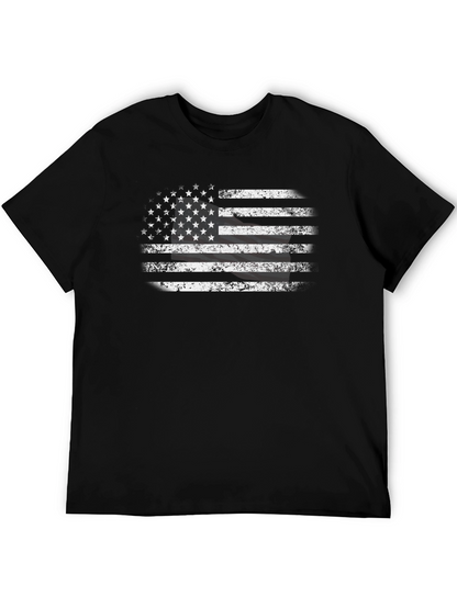Distressed American Flag Graphic T-Shirt