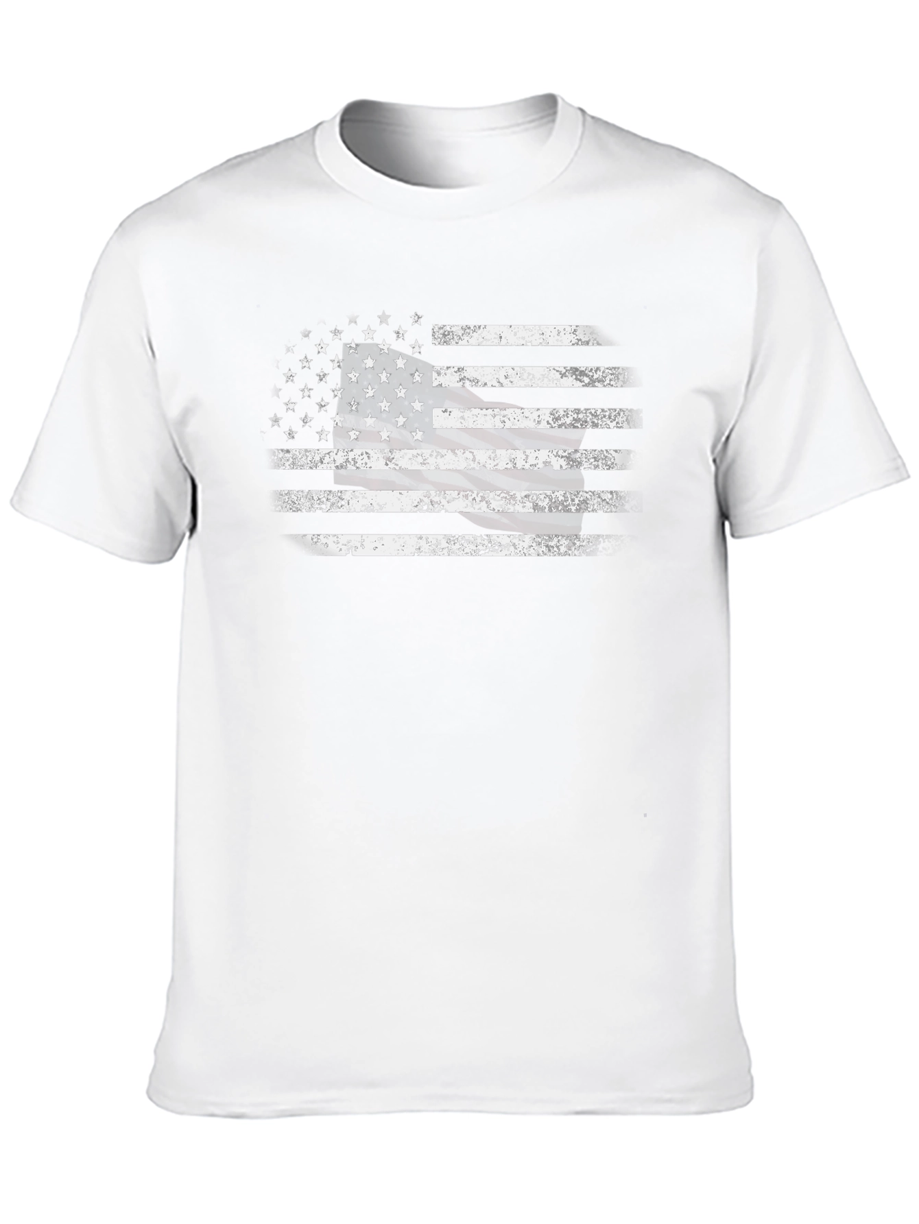 Distressed American Flag Graphic T-Shirt