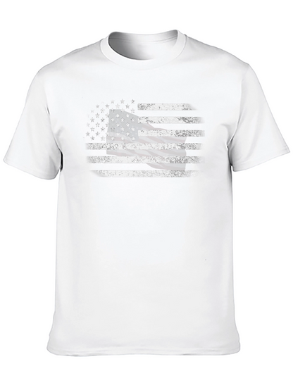 Distressed American Flag Graphic T-Shirt