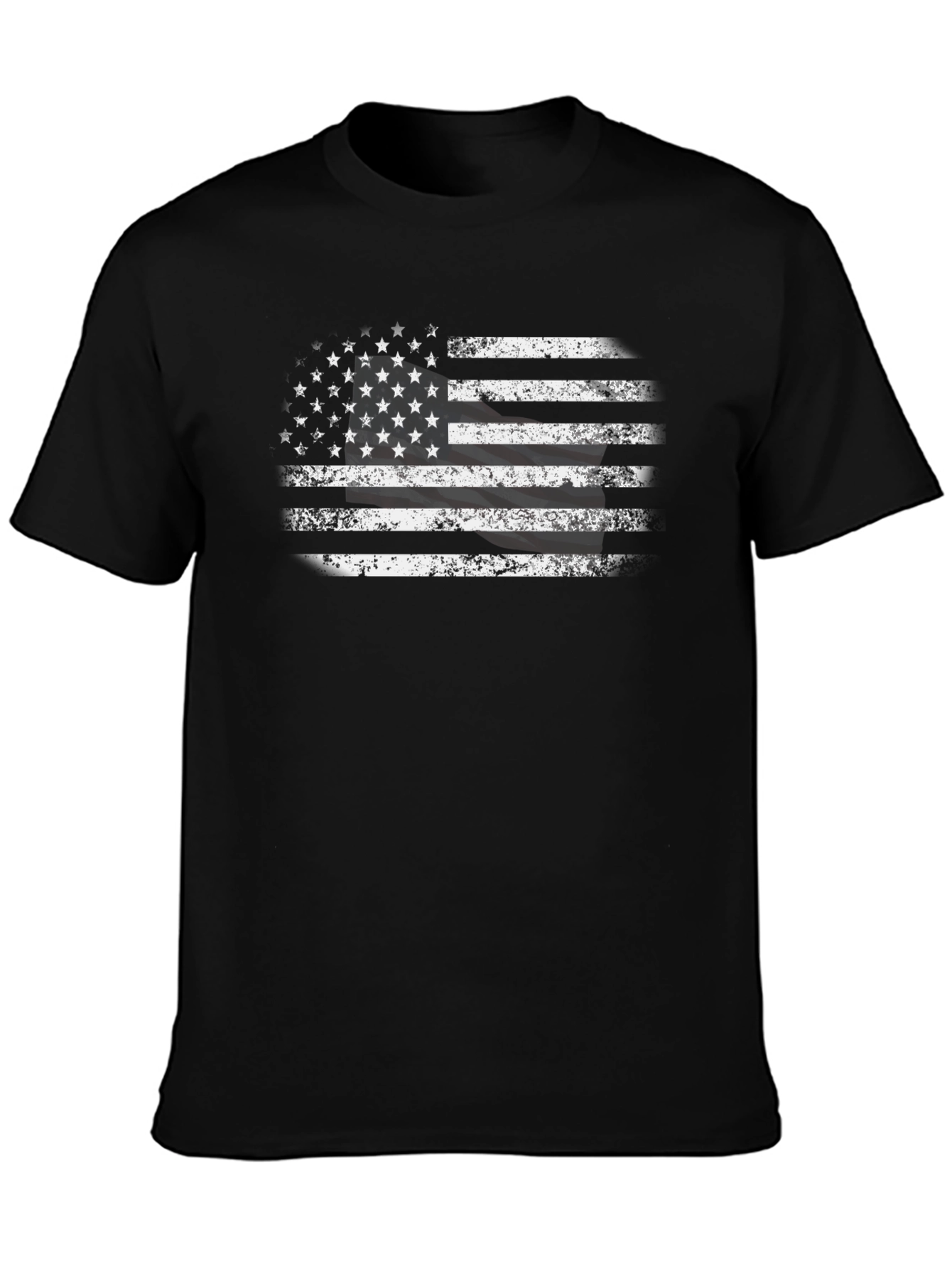 Distressed American Flag Graphic T-Shirt