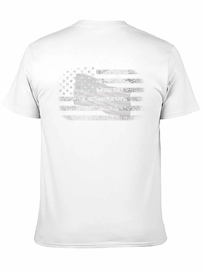 Distressed American Flag Graphic T-Shirt