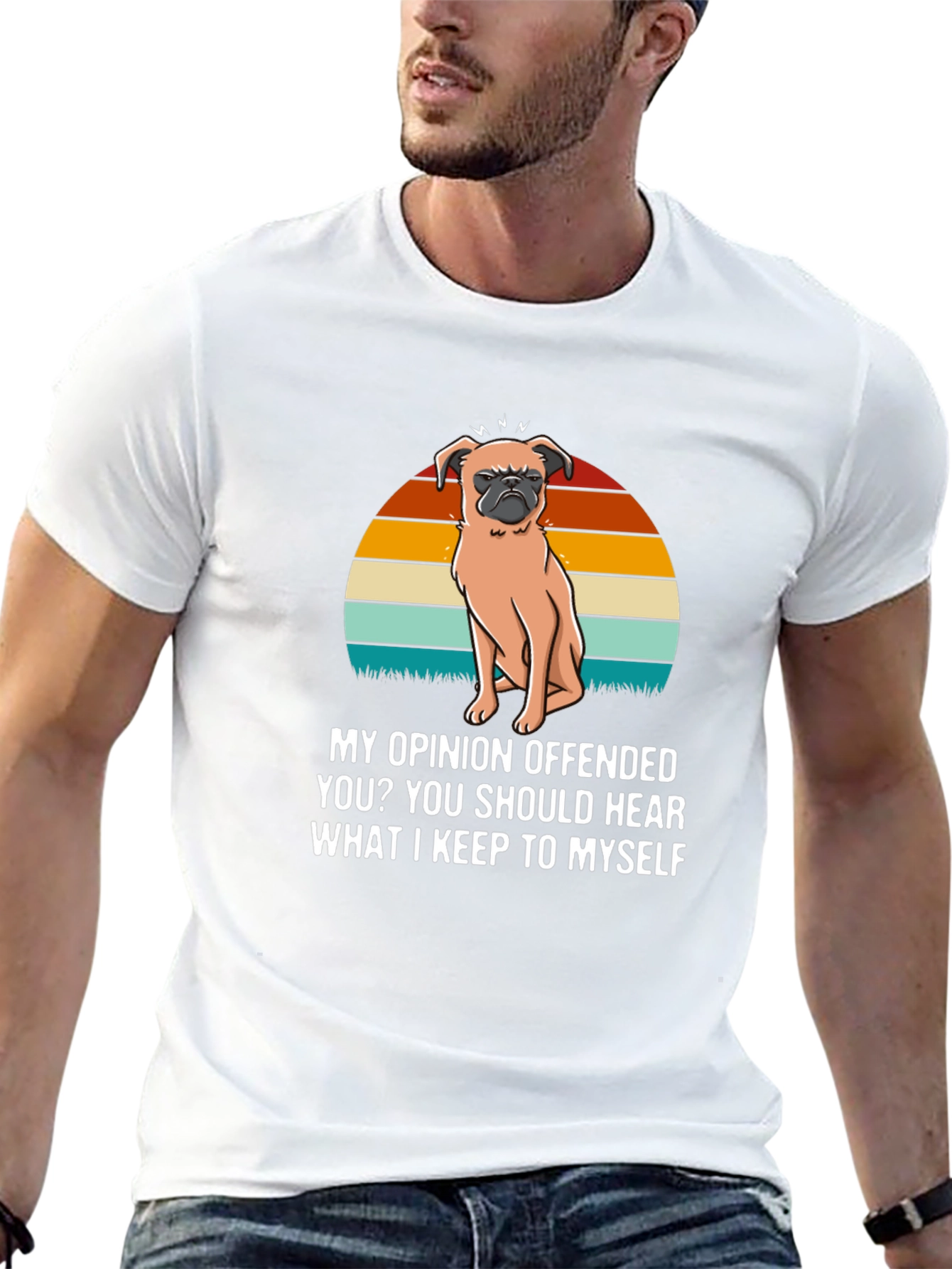 Offended Pug Tee - My Opinion T-Shirt