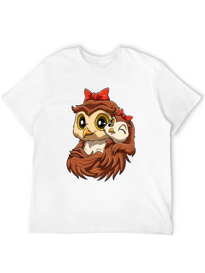 Owl Mama and Baby Graphic Tee