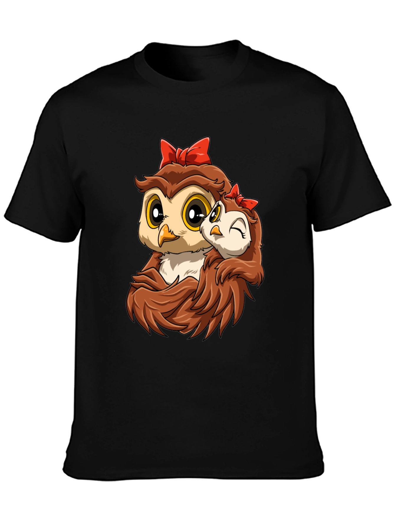 Owl Mama and Baby Graphic Tee