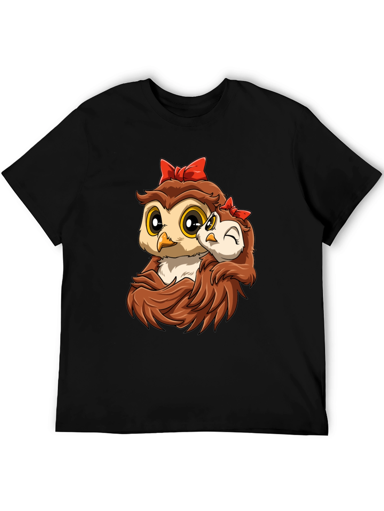 Owl Mama and Baby Graphic Tee