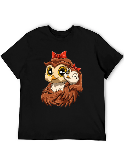 Owl Mama and Baby Graphic Tee