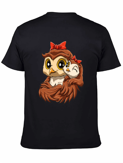 Owl Mama and Baby Graphic Tee