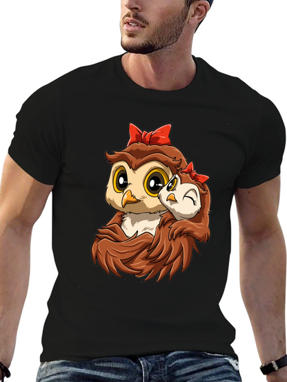 Owl Mama and Baby Graphic Tee
