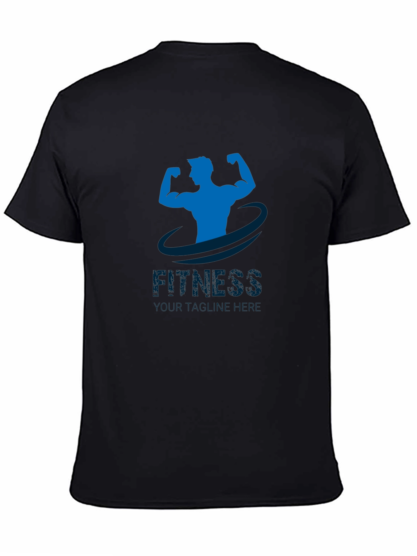 Mens Fitness Graphic T-Shirt - Black