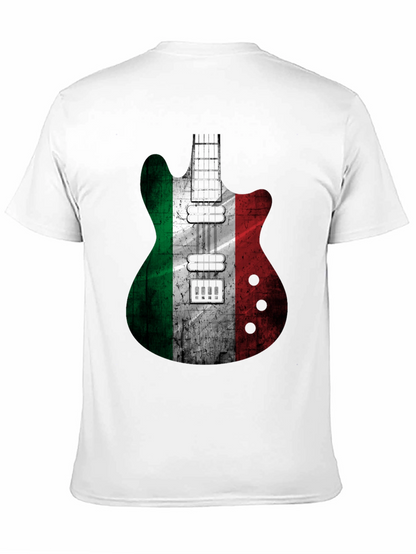 Italian Flag Guitar Graphic T-Shirt