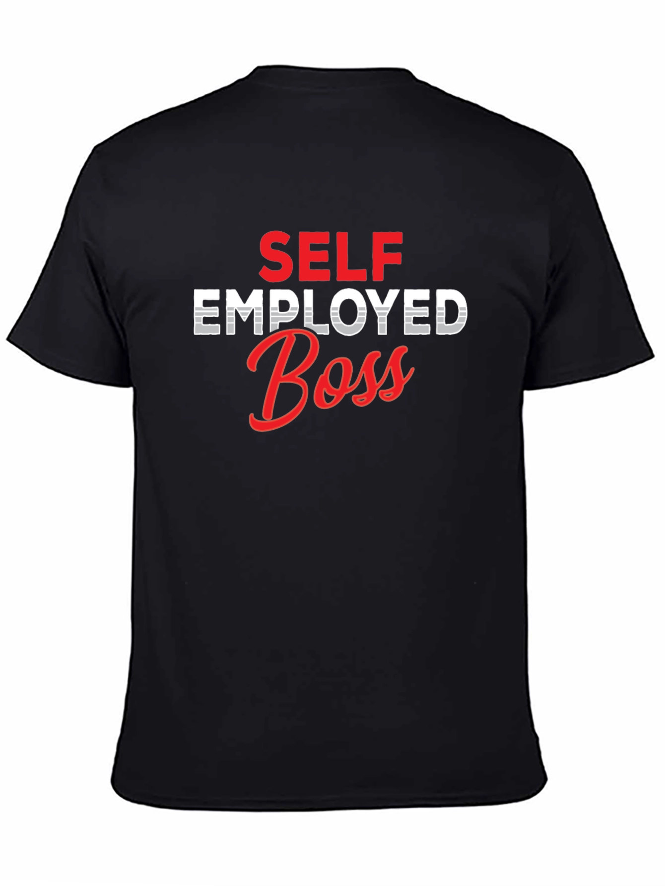 Self Employed Boss Graphic Tee - Black