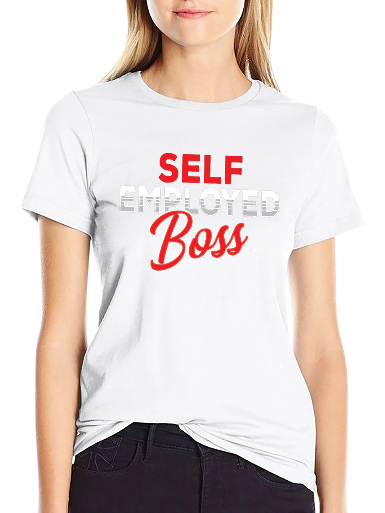 Self Employed Boss Graphic Tee - Black