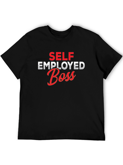 Self Employed Boss Graphic Tee - Black