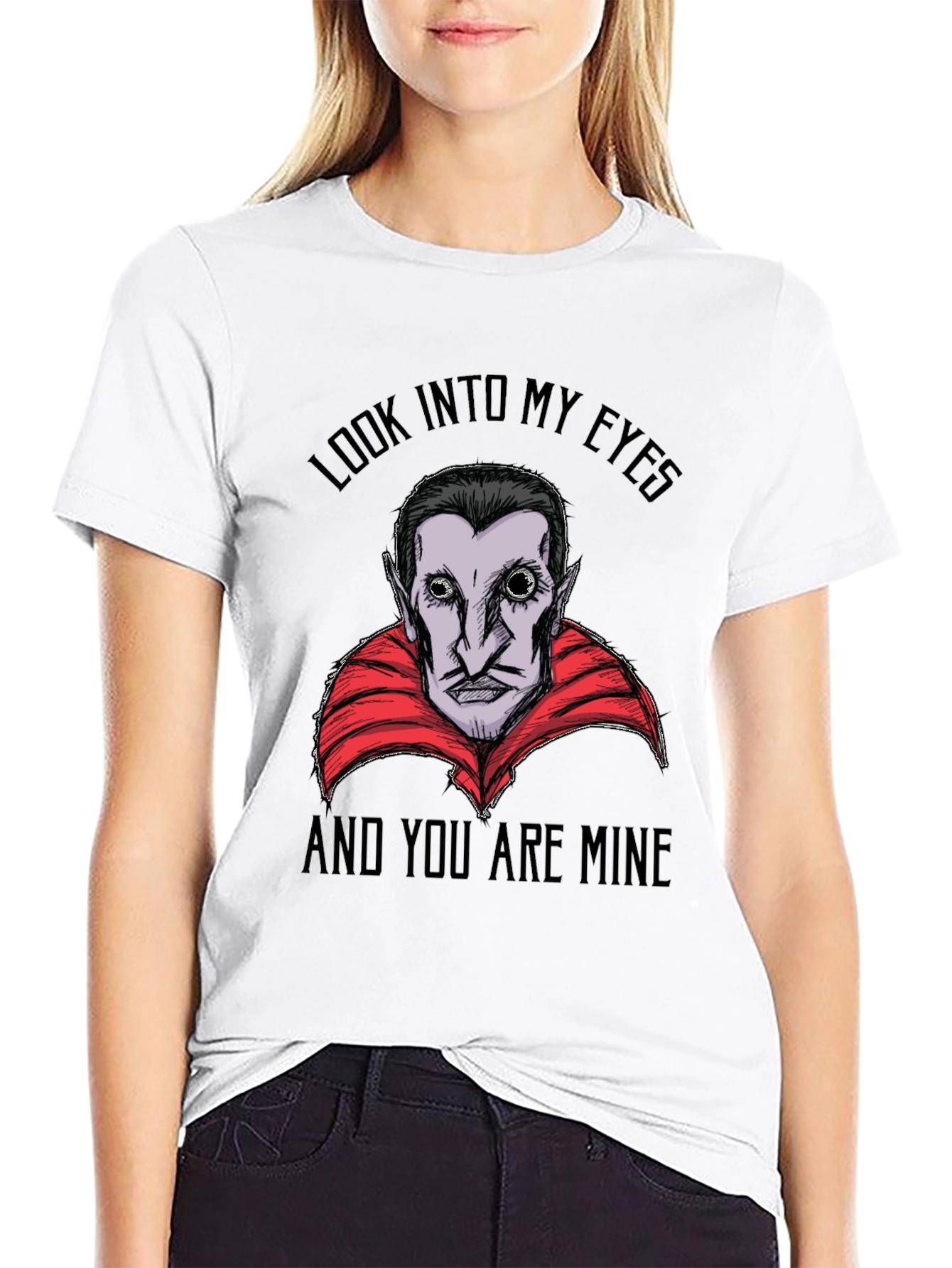 Vampire Graphic T-Shirt - Look Into My Eyes Tee