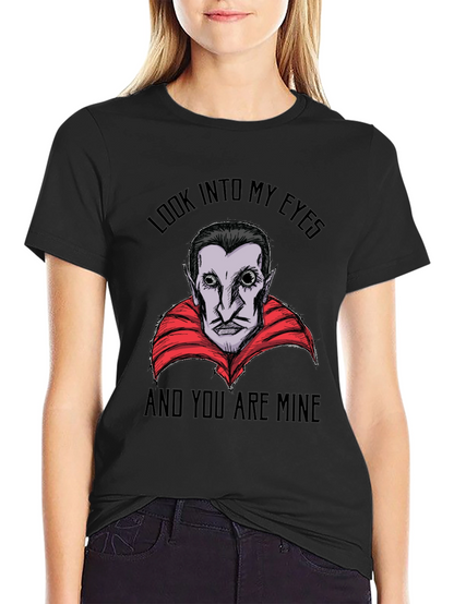 Vampire Graphic T-Shirt - Look Into My Eyes Tee