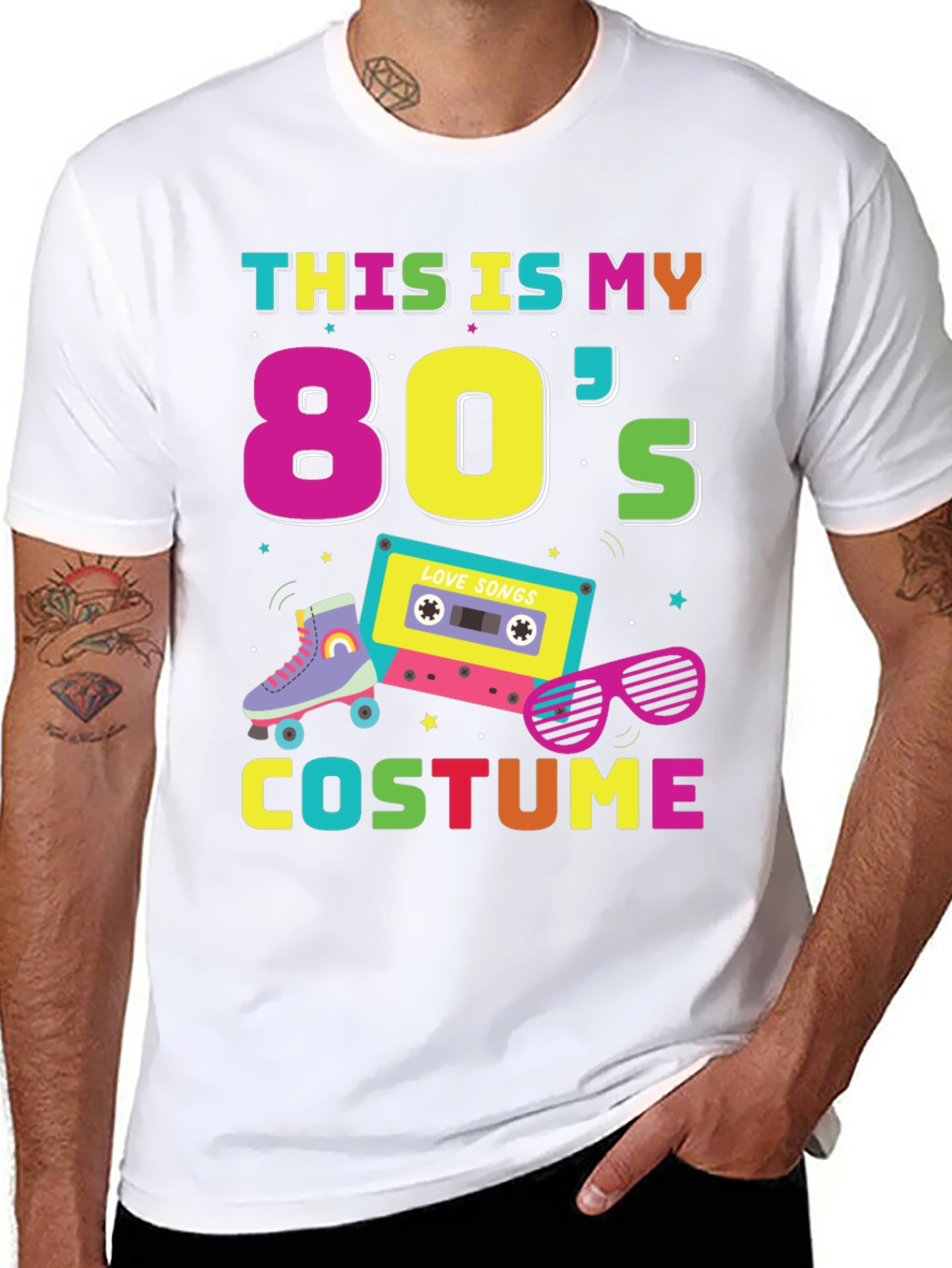 80s Costume T-Shirt - Retro Party Style