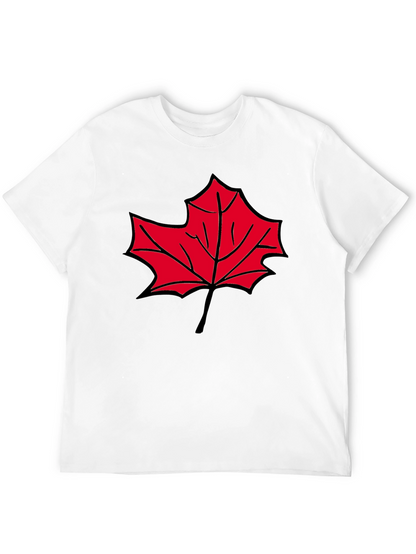 Maple Leaf Graphic T-Shirt - Casual Comfort