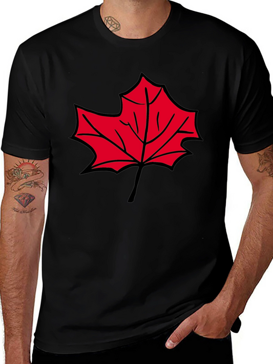 Maple Leaf Graphic T-Shirt - Casual Comfort