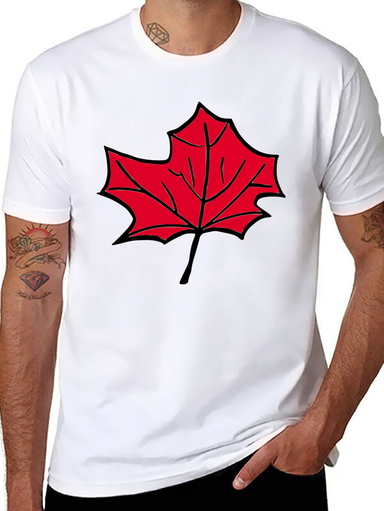 Maple Leaf Graphic T-Shirt - Casual Comfort