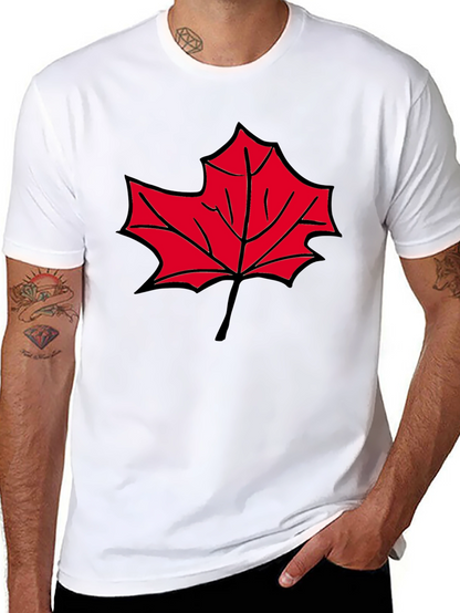 Maple Leaf Graphic T-Shirt - Casual Comfort