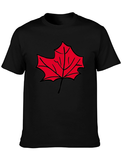 Maple Leaf Graphic T-Shirt - Casual Comfort
