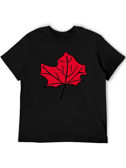 Maple Leaf Graphic T-Shirt - Casual Comfort