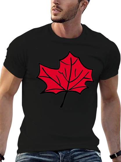 Maple Leaf Graphic T-Shirt - Casual Comfort