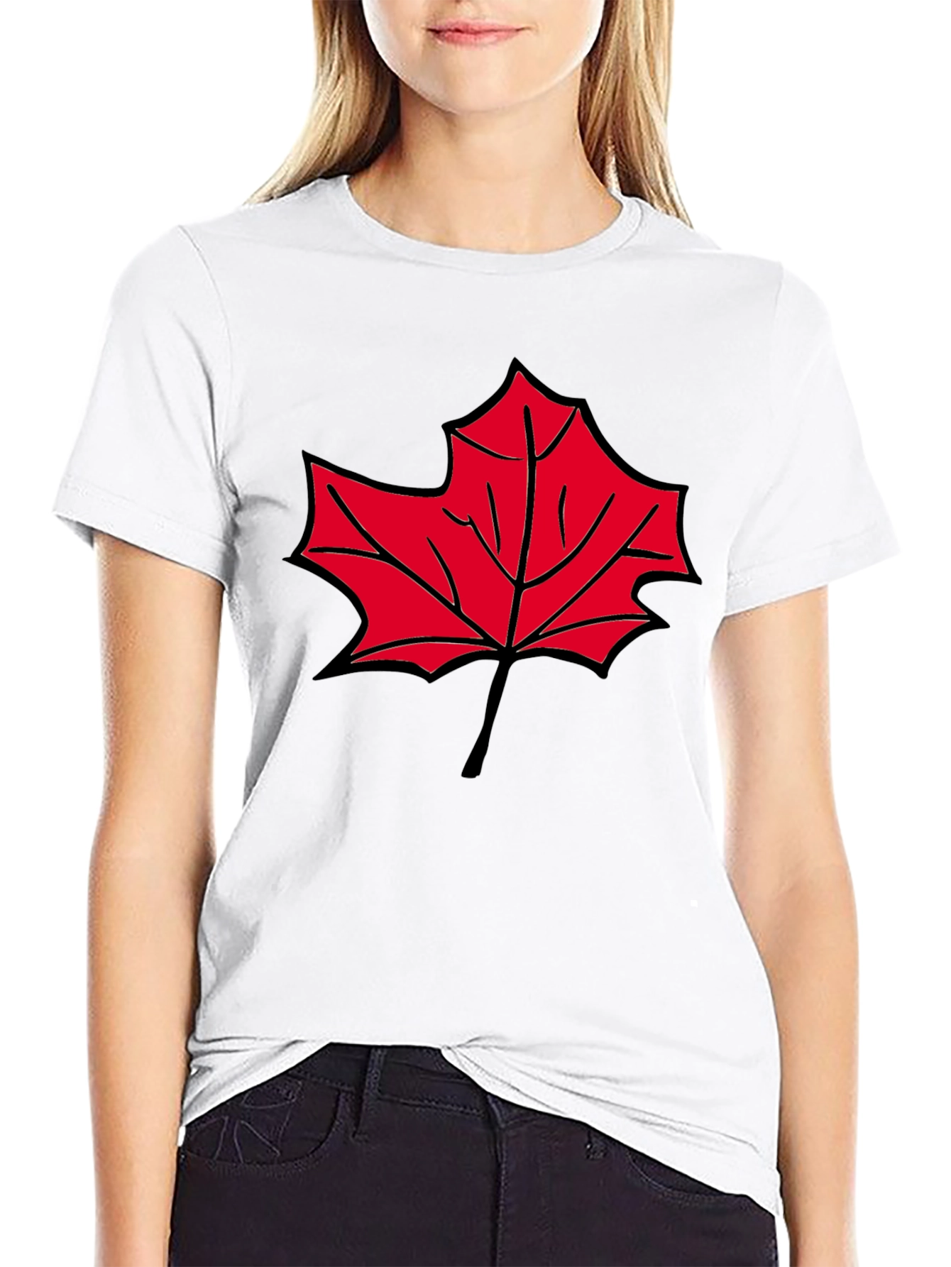 Maple Leaf Graphic T-Shirt - Casual Comfort