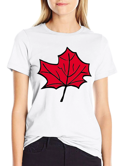 Maple Leaf Graphic T-Shirt - Casual Comfort