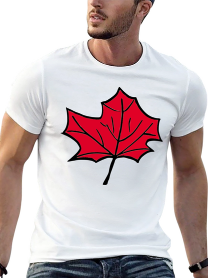Maple Leaf Graphic T-Shirt - Casual Comfort