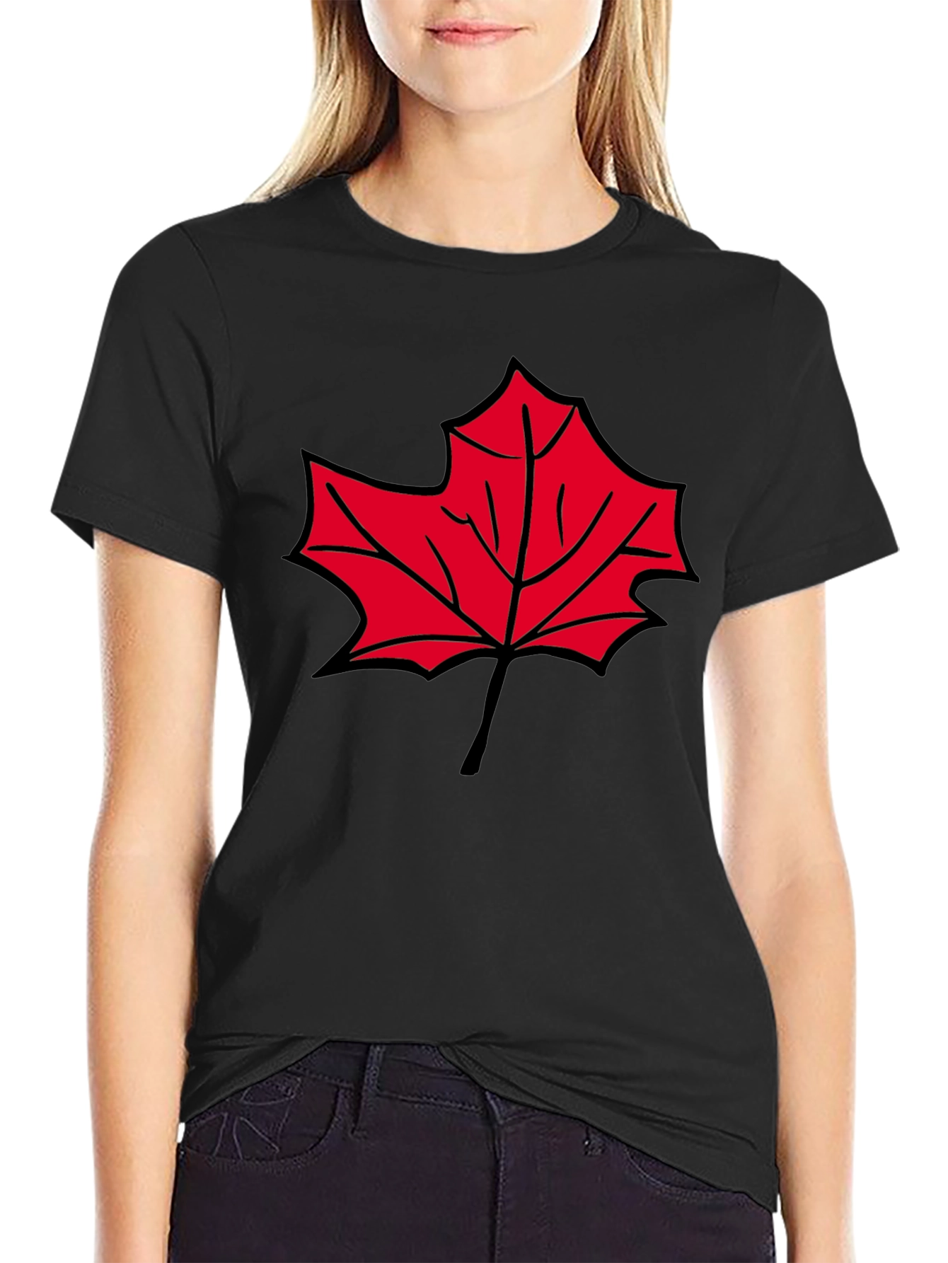 Maple Leaf Graphic T-Shirt - Casual Comfort