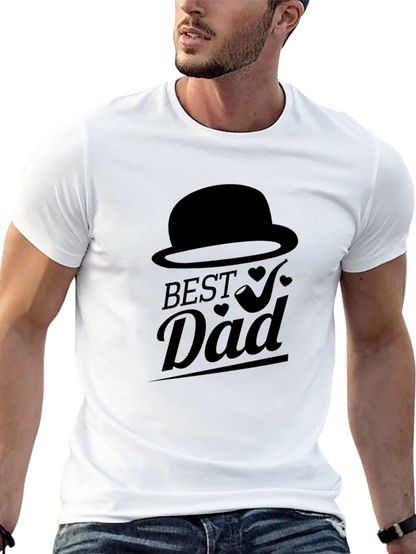 Best Dad Black Graphic T-Shirt