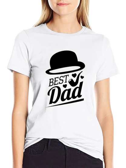 Best Dad Black Graphic T-Shirt