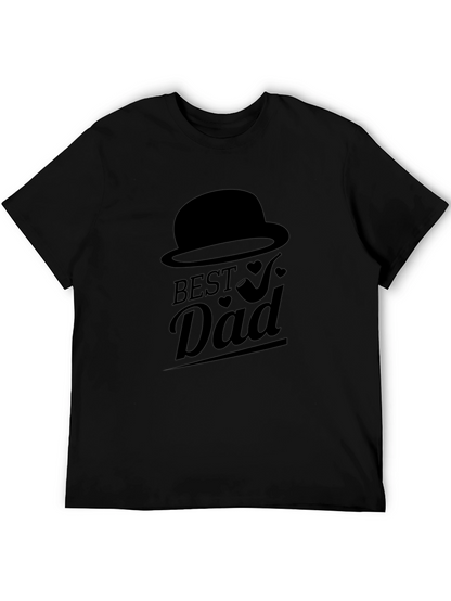 Best Dad Black Graphic T-Shirt