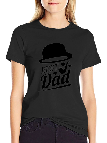 Best Dad Black Graphic T-Shirt