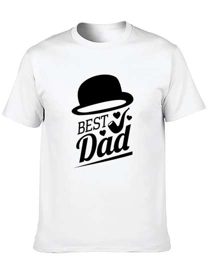 Best Dad Black Graphic T-Shirt