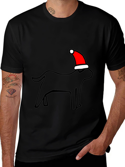 Festive Dog T-Shirt - Holiday Style
