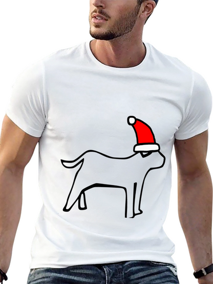 Festive Dog T-Shirt - Holiday Style