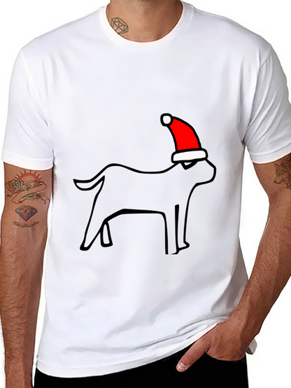 Festive Dog T-Shirt - Holiday Style