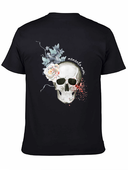 Memento Mori Skull & Rose Graphic Tee