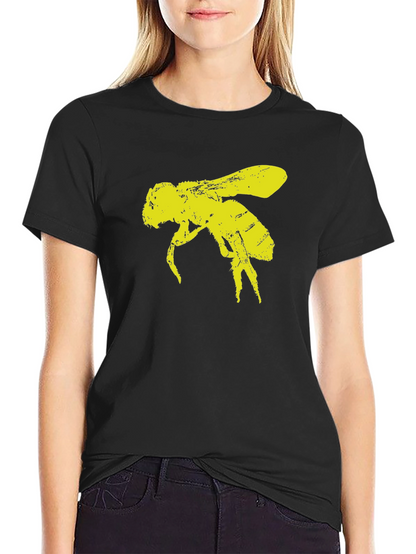 Bee Graphic Black T-Shirt - Unisex