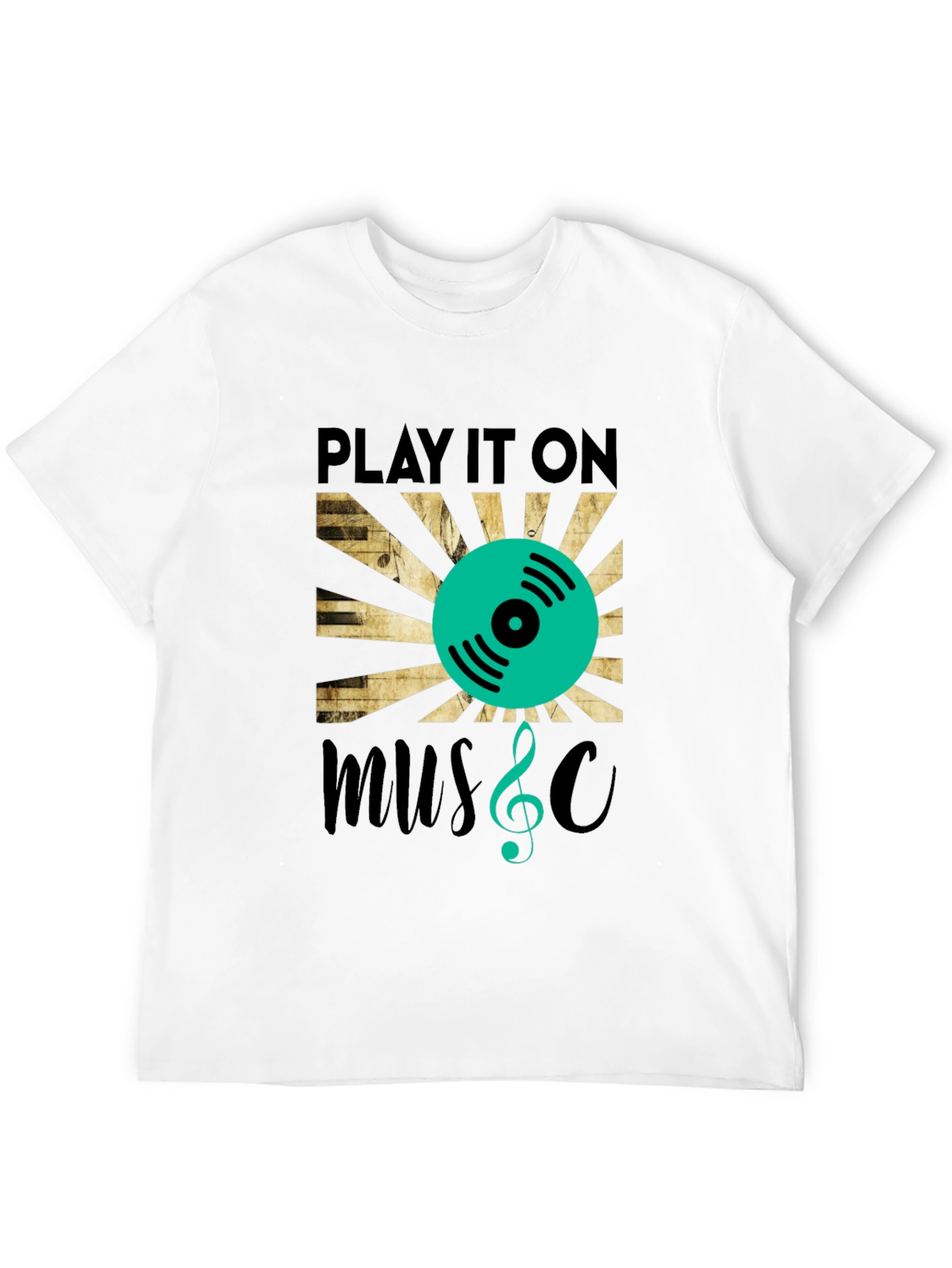 Play It On Music Graphic T-Shirt
