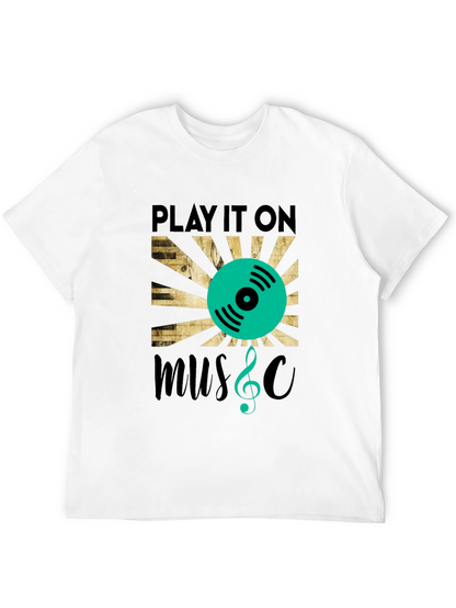 Play It On Music Graphic T-Shirt
