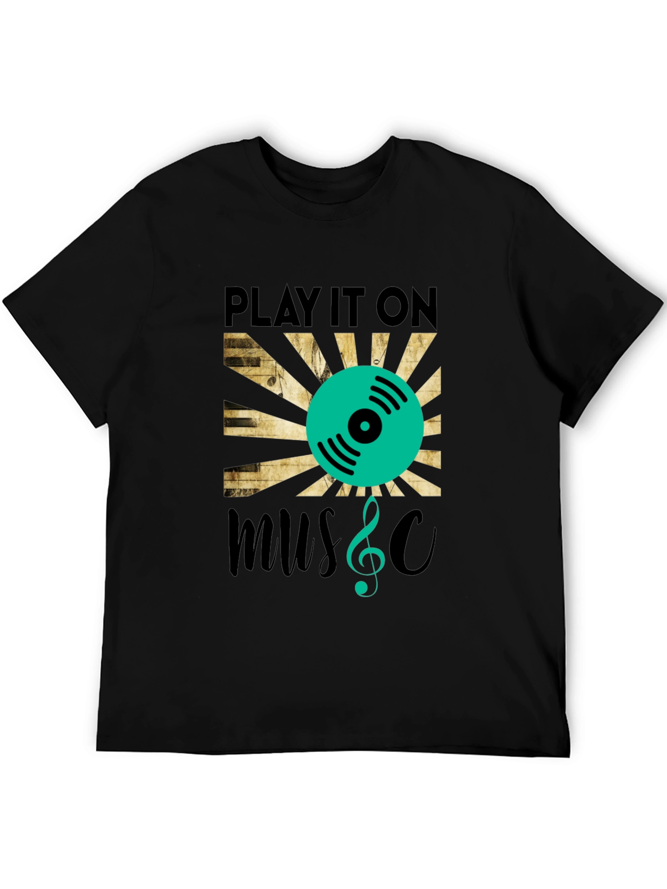Play It On Music Graphic T-Shirt