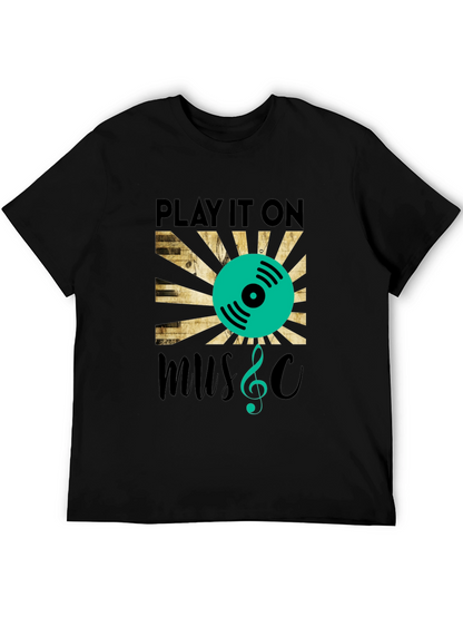 Play It On Music Graphic T-Shirt