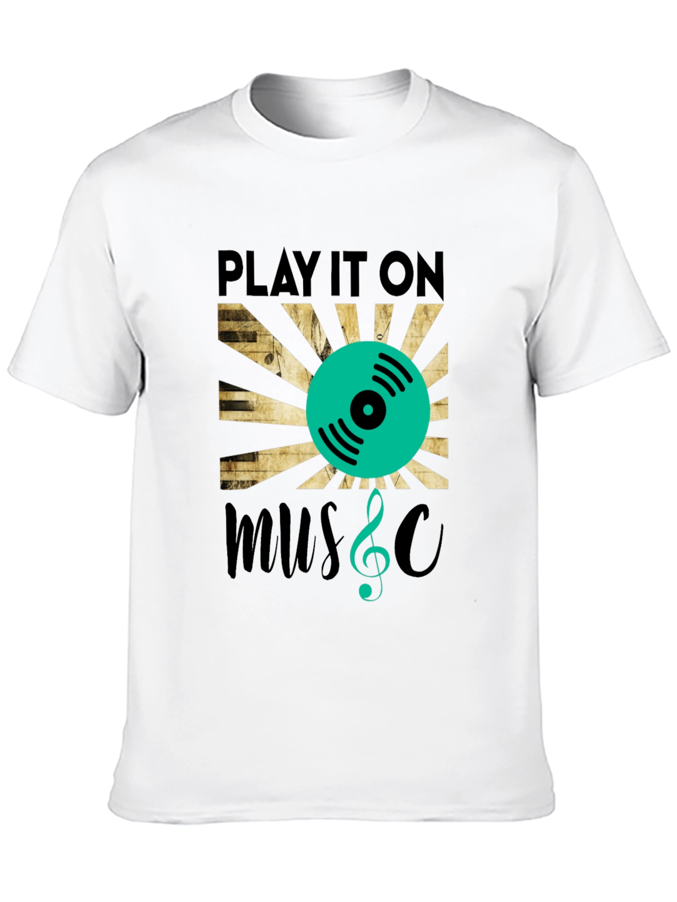 Play It On Music Graphic T-Shirt